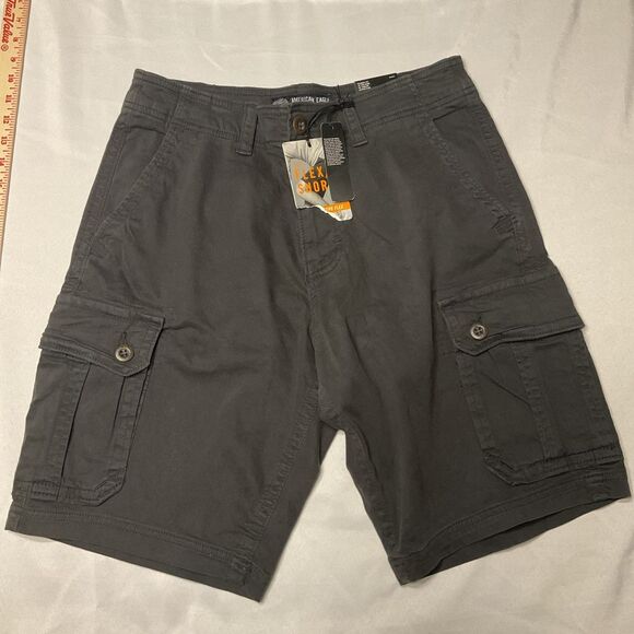 American Eagle Outfitters Other - American Eagle Shorts Cargo Mens Faded Black Style 32 Active Flex Classic Fit